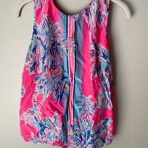 Lilly Pulitzer Sleeveless Blouse | Medium | Button back detail